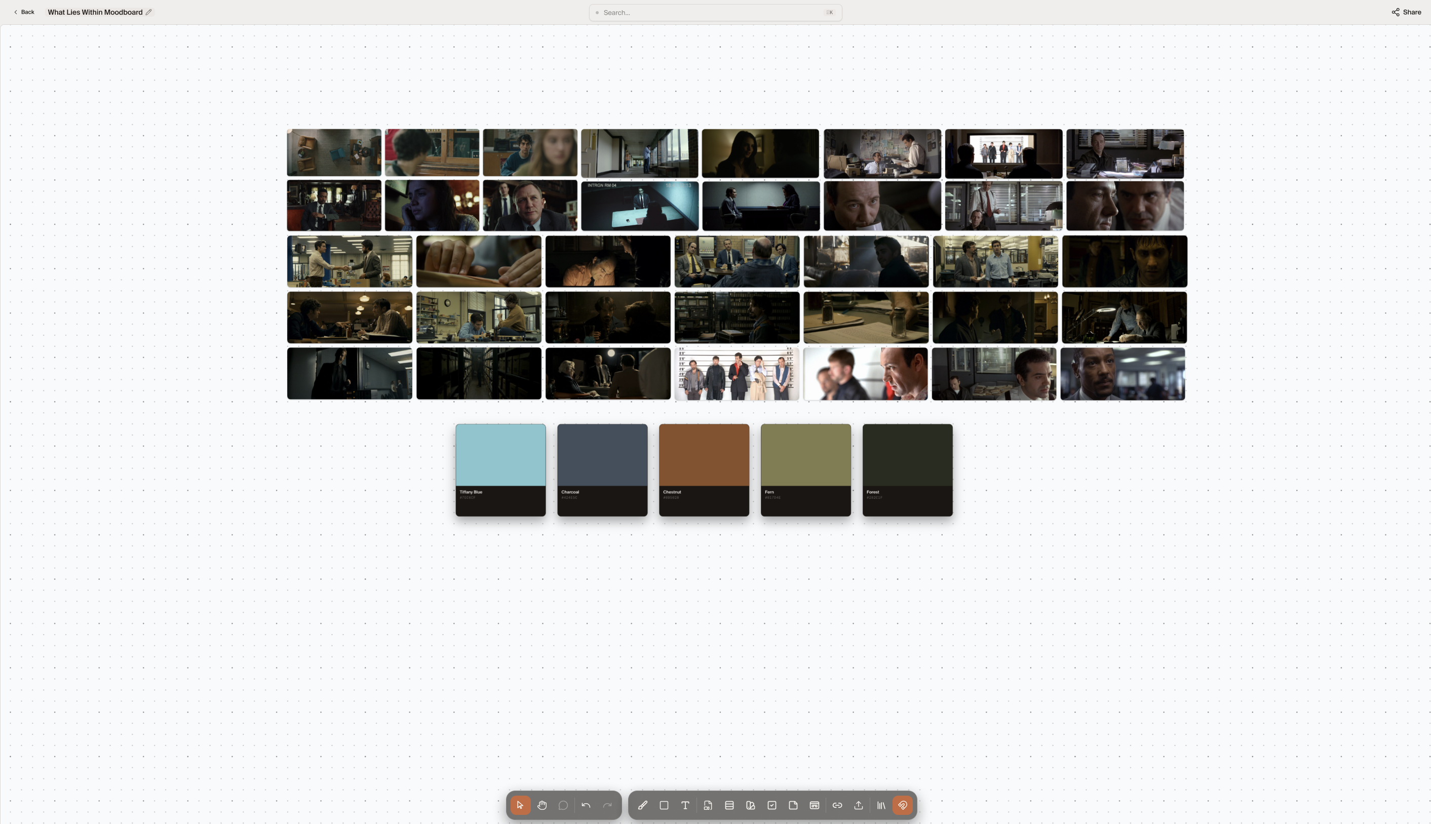 CineFlow pages being shown and hidden to fit the work